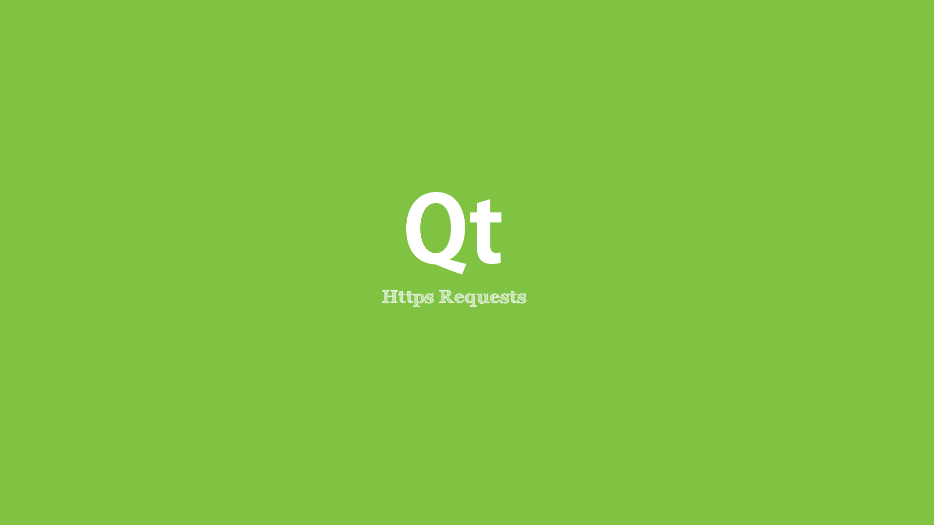 C++ Qt :: Https Request